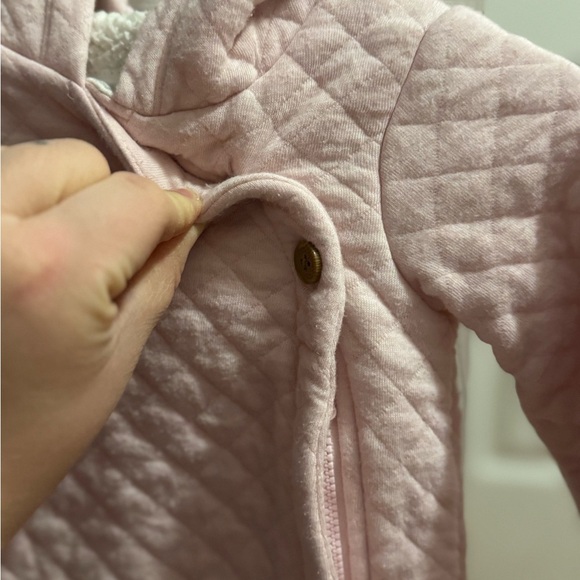 Carter's Pink Quilted Footie One Piece - Picture 2 of 11